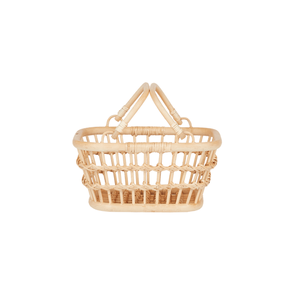 Natural Rattan Tarry Basket – Lightweight Storage & Play Basket - Nssoma