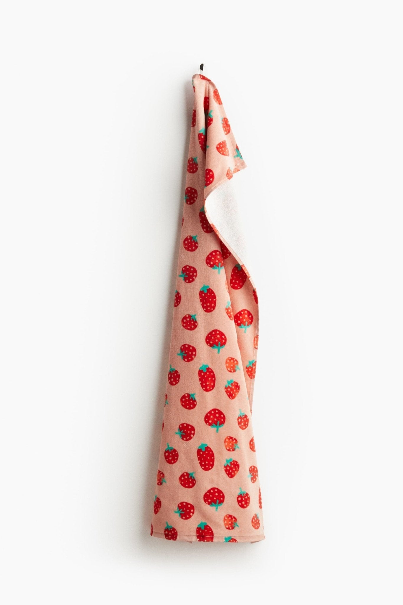 Patterned Bath Towel – Soft Cotton Towel with Strawberry Print - Nssoma