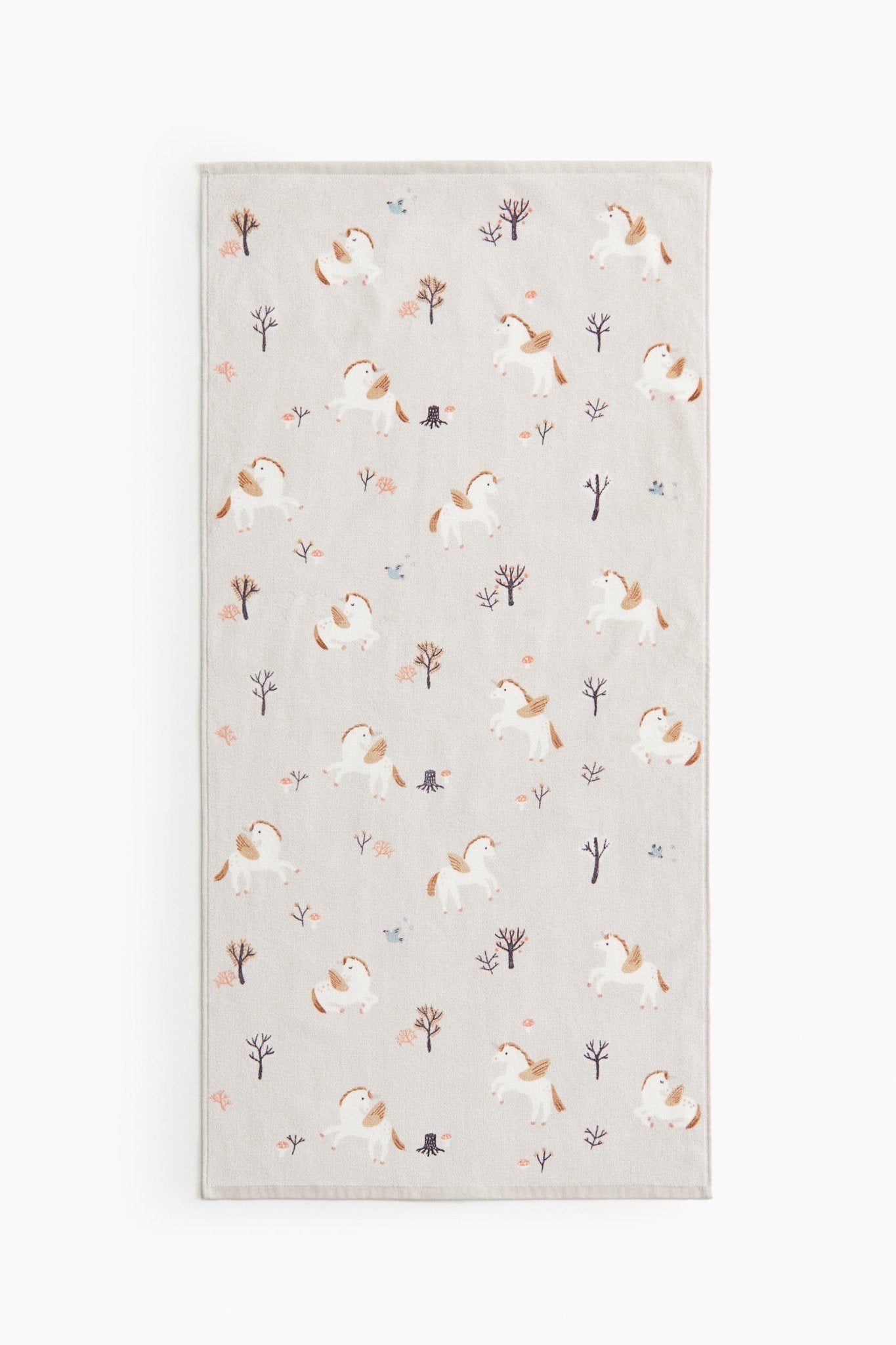 Patterned Bath Towel – Soft Cotton Towel with Unicorn Print - Nssoma