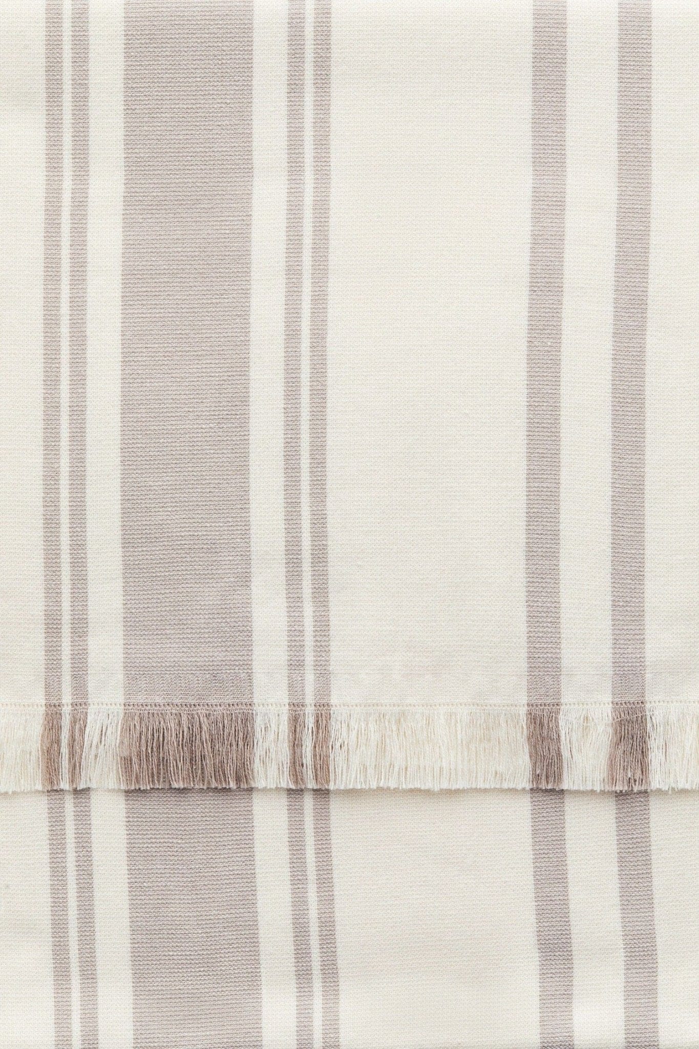 Striped Bath Towel – Soft Organic Cotton Hammam - Style Towel with Fringe - Nssoma