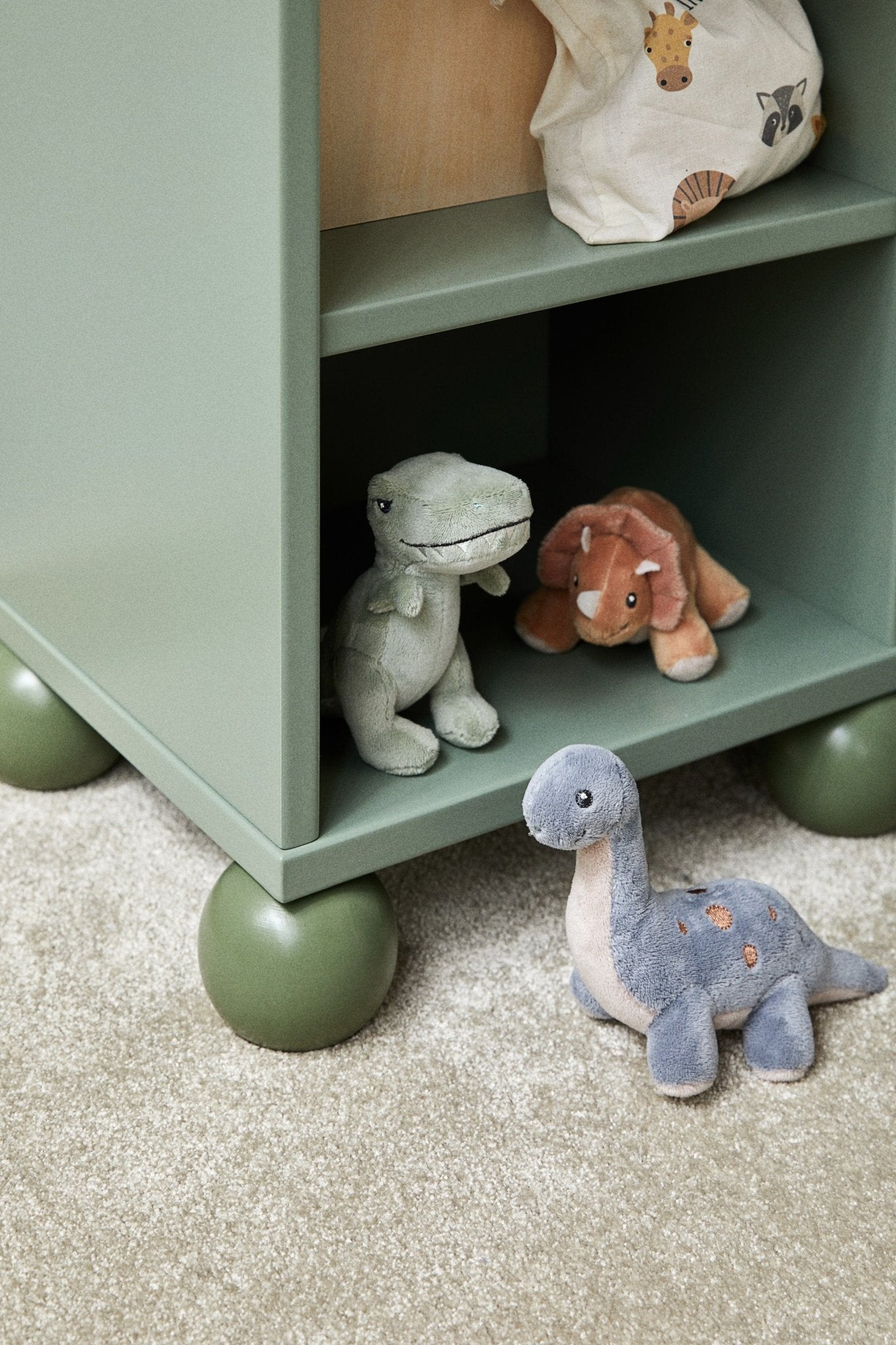 3 - Pack Dinosaur Plush Toys – Soft Stuffed Animals with Cotton Bag - Nssoma