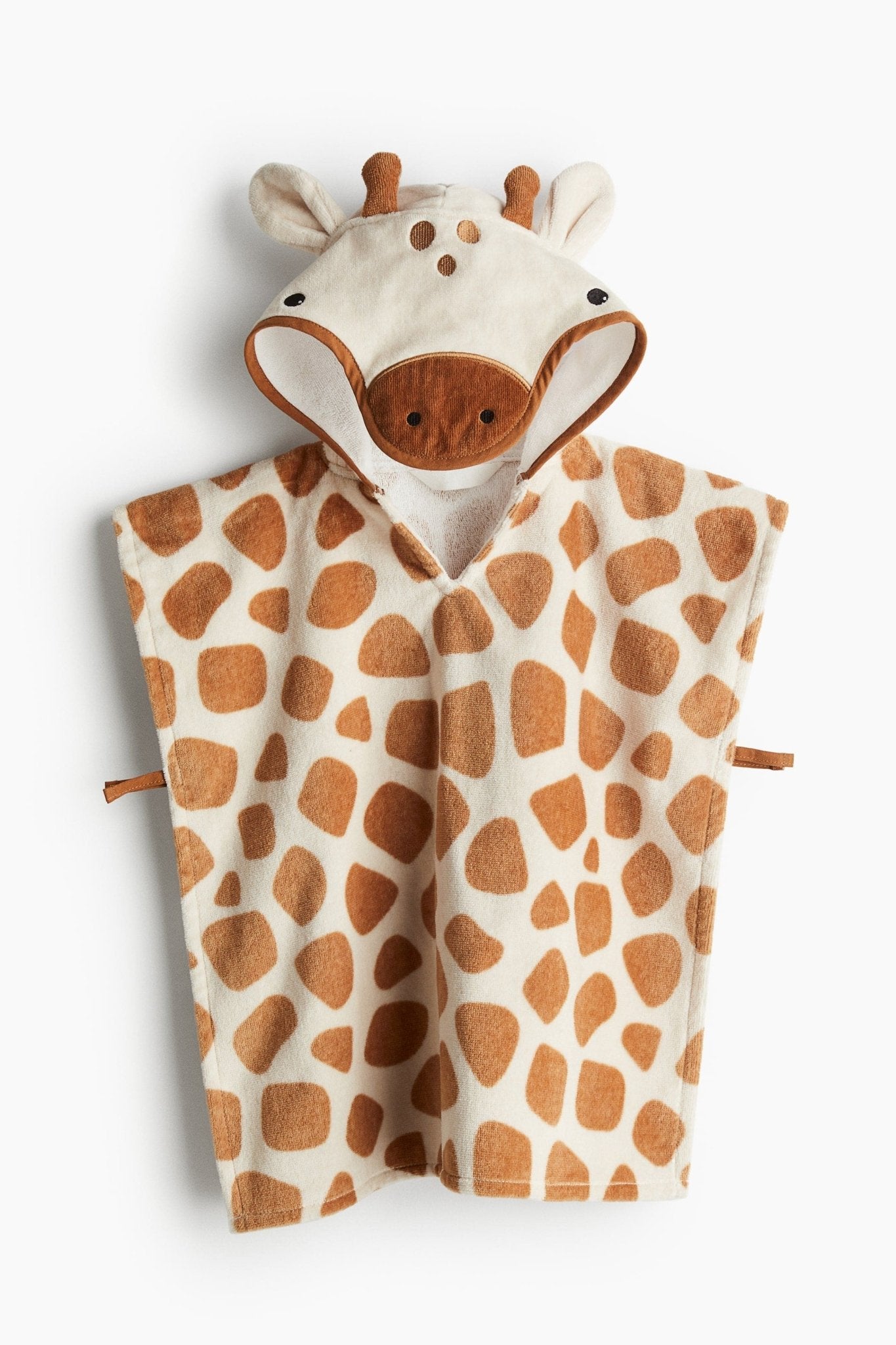 Baby Poncho Towel – Soft Organic Cotton Giraffe Hooded Poncho - Nssoma