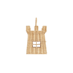 Handwoven Rattan Castle Bag – Kids’ Decorative Carry Basket - Nssoma