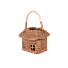 Handwoven Rattan Hutch Small Basket – Portable Storage for Kids - Nssoma