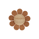 Natural Rattan Daisy Wall Basket – Decorative Storage for Kids’ Rooms - Nssoma