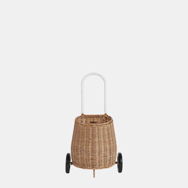 Natural Rattan Original Luggy – Handwoven Toddler Pull Basket - Nssoma