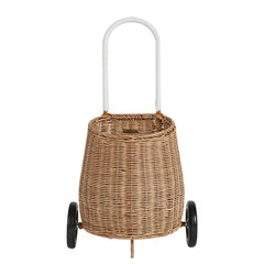 Natural Rattan Original Luggy – Handwoven Toddler Pull Basket - Nssoma