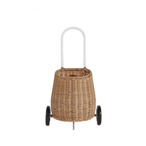 Natural Rattan Original Luggy – Handwoven Toddler Pull Basket - Nssoma