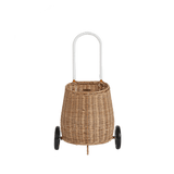 Natural Rattan Original Luggy – Handwoven Toddler Pull Basket - Nssoma
