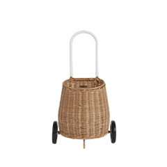 Natural Rattan Original Luggy – Handwoven Toddler Pull Basket - Nssoma