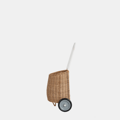 Natural Rattan Original Luggy – Handwoven Toddler Pull Basket - Nssoma