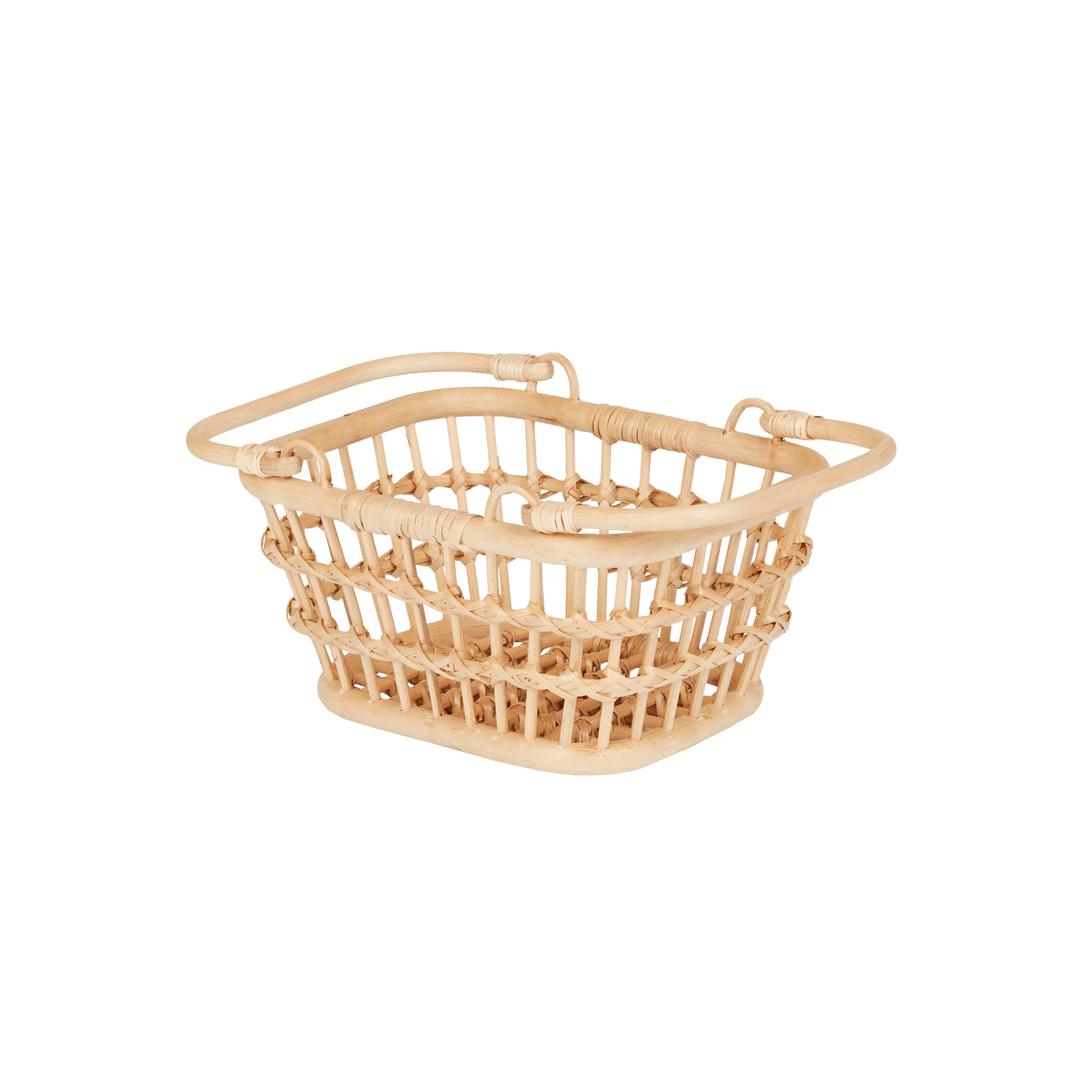 Natural Rattan Tarry Basket – Lightweight Storage & Play Basket - Nssoma