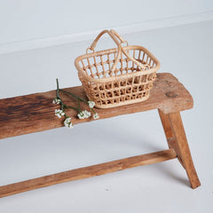 Natural Rattan Tarry Basket – Lightweight Storage & Play Basket - Nssoma