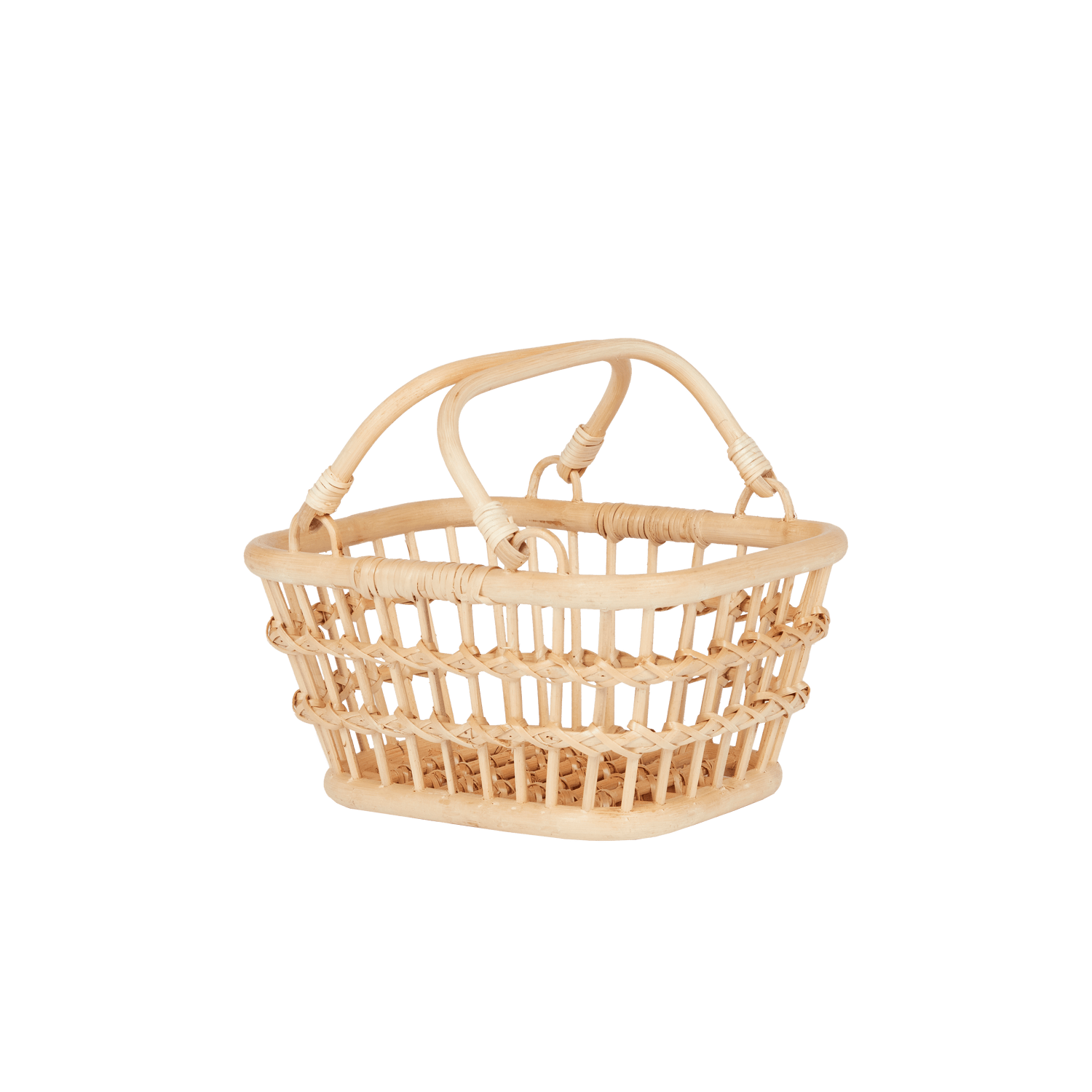 Natural Rattan Tarry Basket – Lightweight Storage & Play Basket - Nssoma