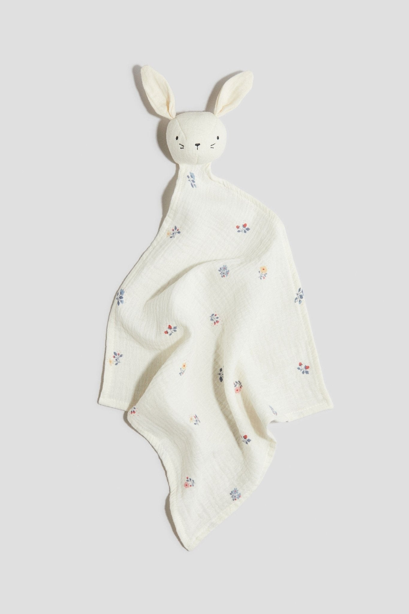 Organic Cotton Muslin Comfort Blanket – Floral Baby Security Blanket - Nssoma
