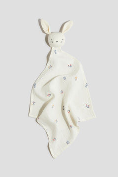 Organic Cotton Muslin Comfort Blanket – Floral Baby Security Blanket - Nssoma