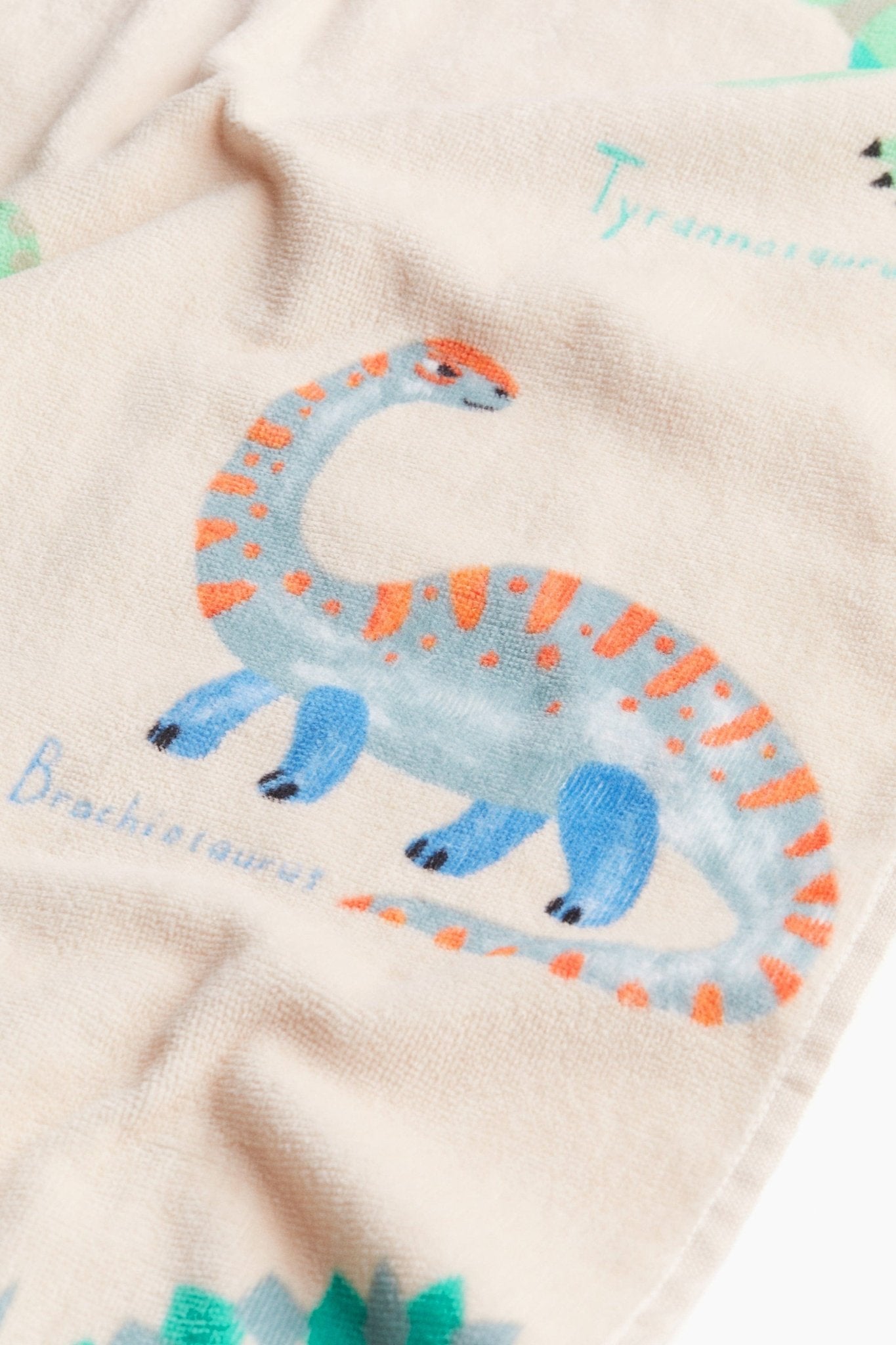 Patterned Bath Towel – Soft Cotton Towel with Dinosaur Print - Nssoma