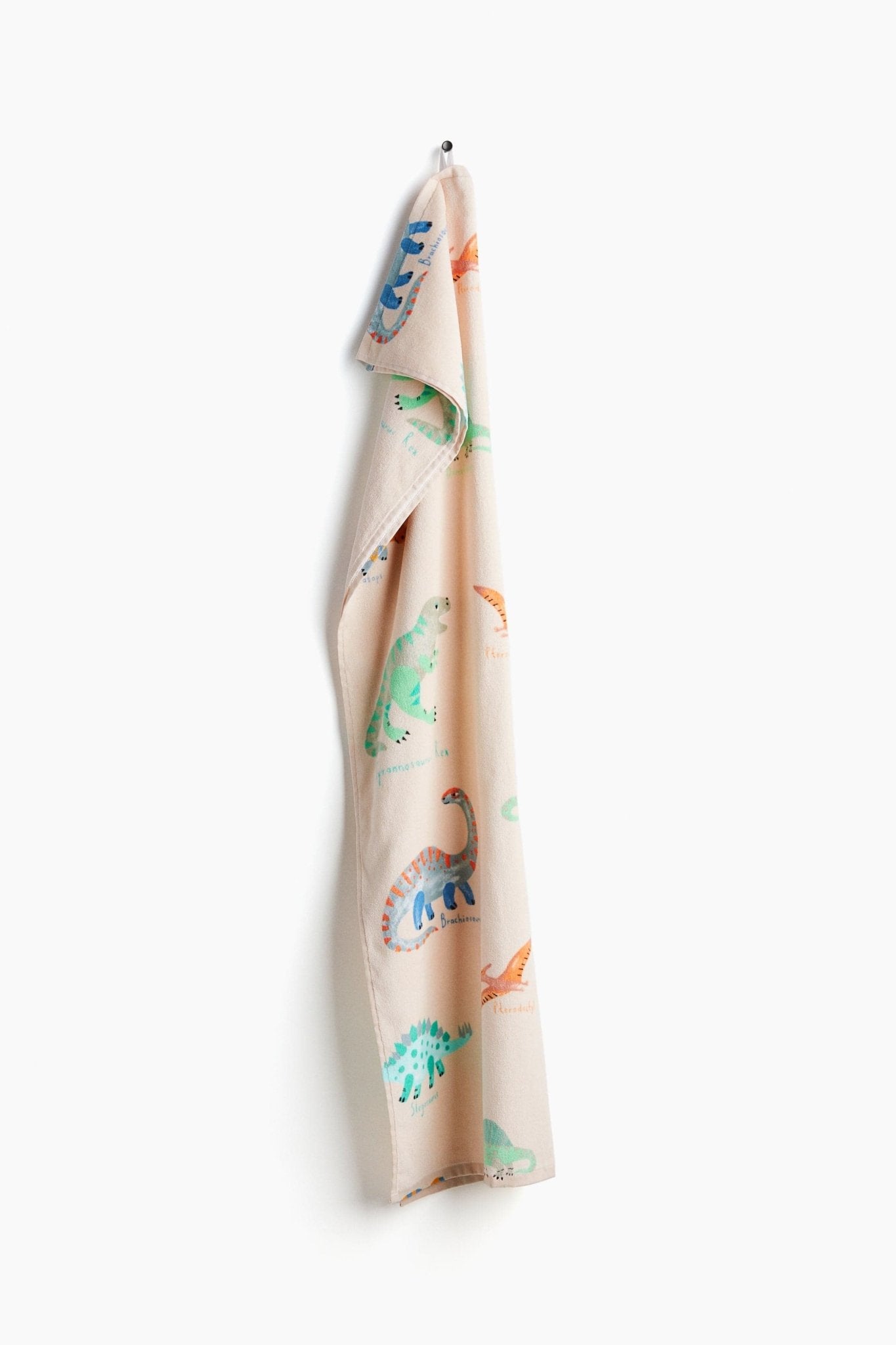 Patterned Bath Towel – Soft Cotton Towel with Dinosaur Print - Nssoma
