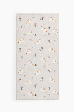 Patterned Bath Towel – Soft Cotton Towel with Unicorn Print - Nssoma