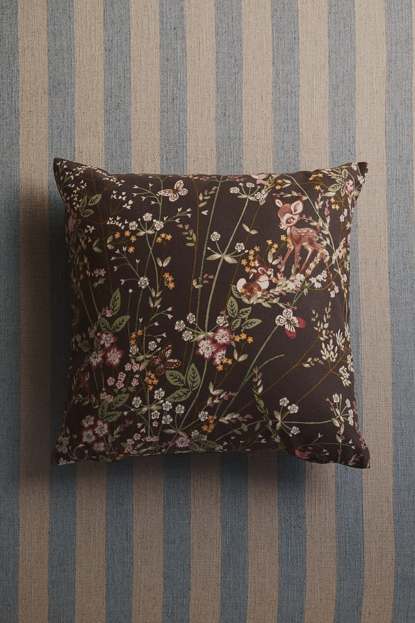 Patterned Cotton Cushion Cover – Woodland Animal Pillow Cover for Kids Room - Nssoma