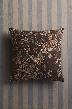 Patterned Cotton Cushion Cover – Woodland Animal Pillow Cover for Kids Room - Nssoma
