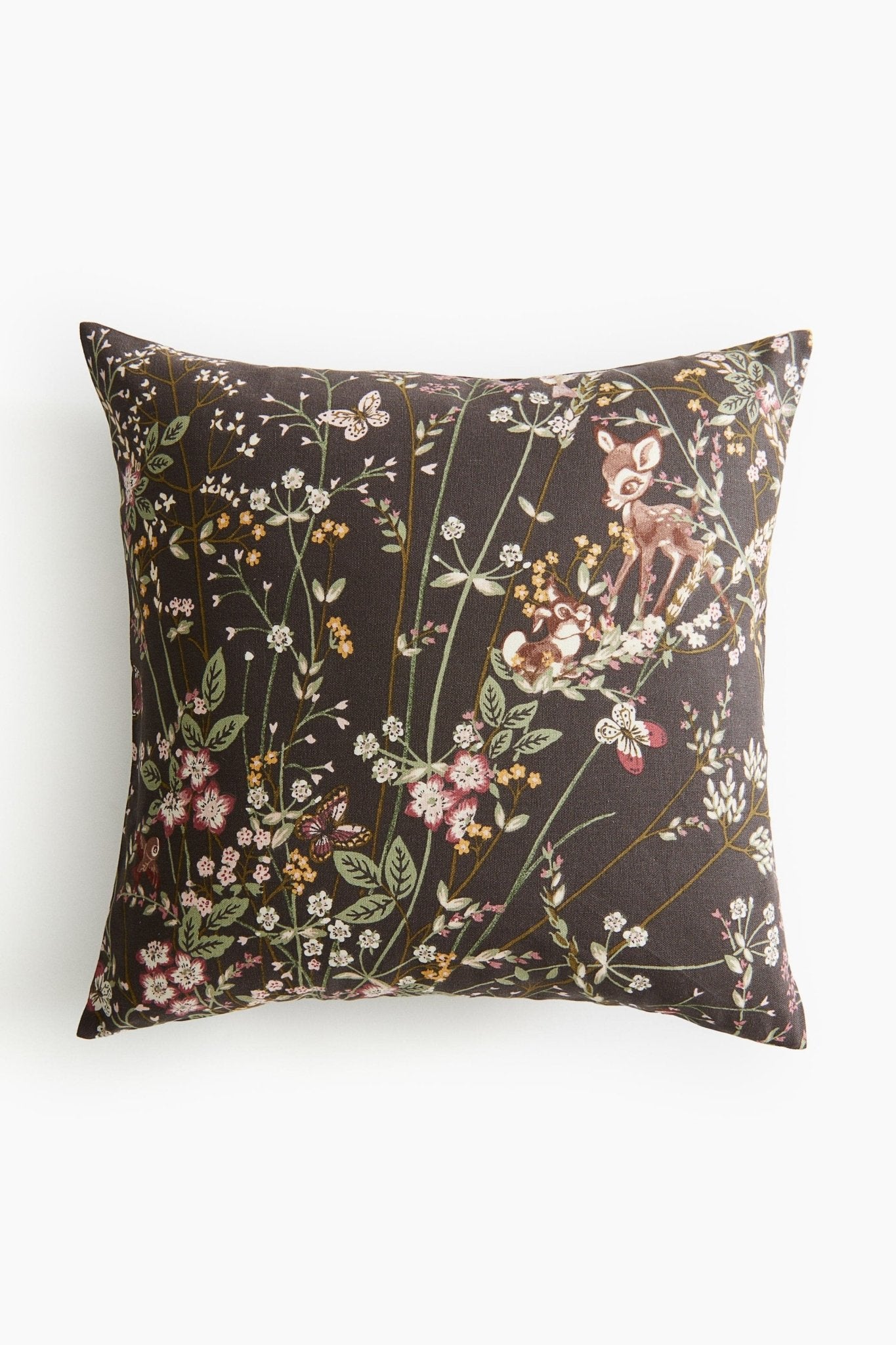 Patterned Cotton Cushion Cover – Woodland Animal Pillow Cover for Kids Room - Nssoma