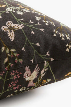 Patterned Cotton Cushion Cover – Woodland Animal Pillow Cover for Kids Room - Nssoma