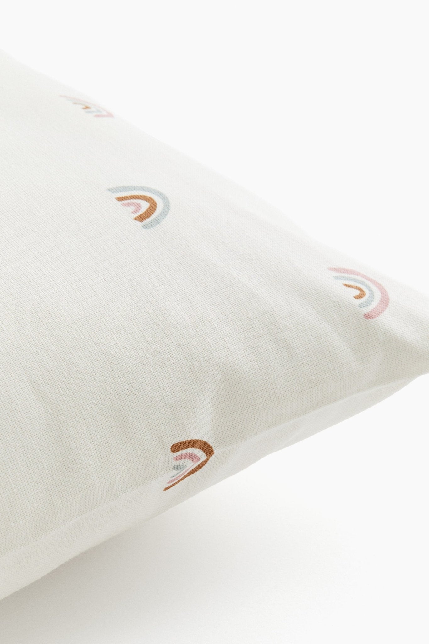 Printed Cotton Cushion Cover – Soft Rainbow Pillow Cover for Kids Room - Nssoma