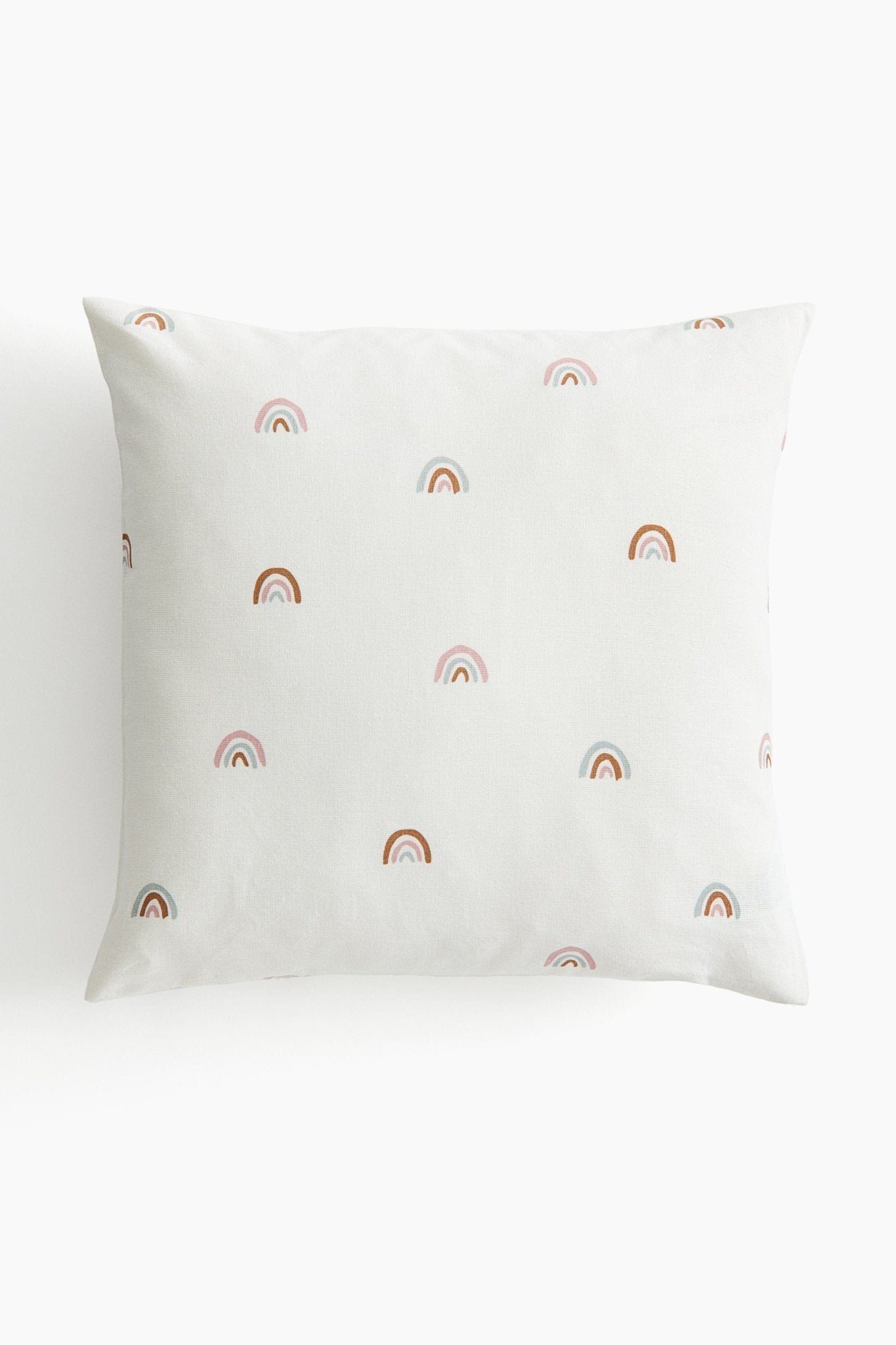 Printed Cotton Cushion Cover – Soft Rainbow Pillow Cover for Kids Room - Nssoma