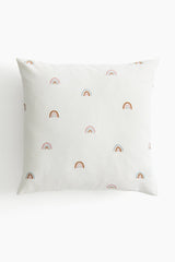 Printed Cotton Cushion Cover – Soft Rainbow Pillow Cover for Kids Room - Nssoma