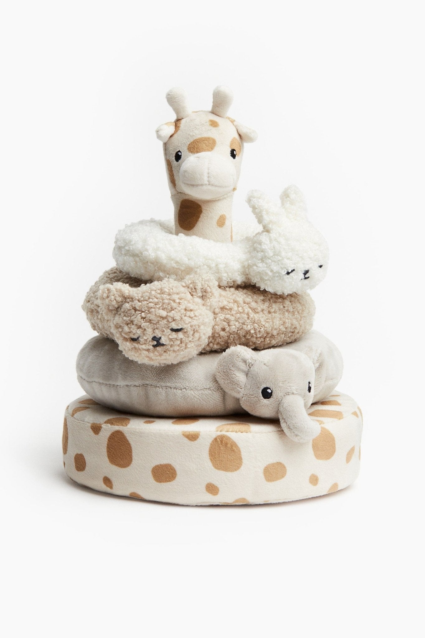 Soft Animal Stacking Toy – Giraffe with Plush Rings - Nssoma