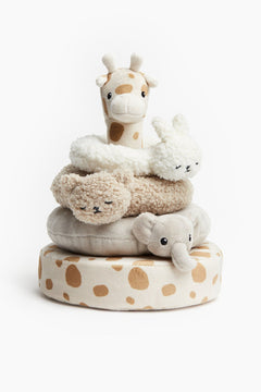 Soft Animal Stacking Toy – Giraffe with Plush Rings - Nssoma